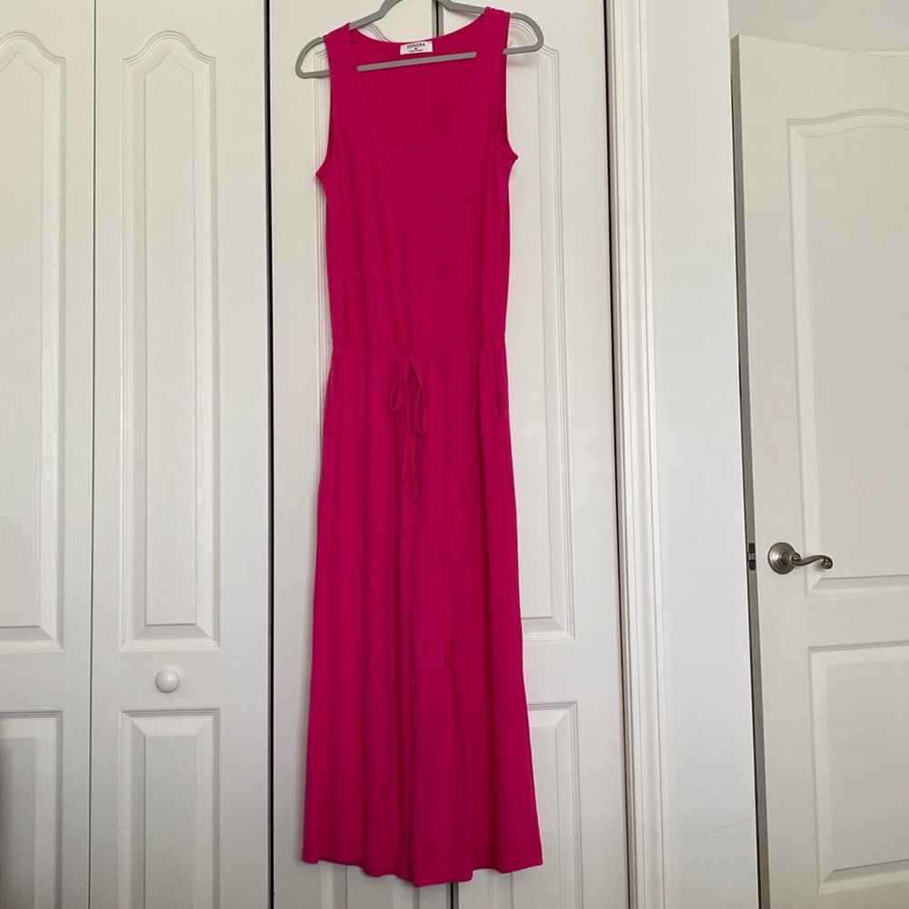 Zenana Outfitters Pink Maxi Dress Elegant Flowing Design